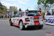 Rallye Český Krumlov: Start v Jelení zahradě v Českém Krumlově